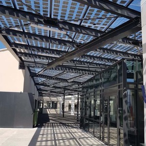 Giá cả cạnh tranh bipv Topcon bảng điều khiển năng lượng mặt trời mái ngói mô-đun cho tùy chỉnh sunroom thiết kế chất lượng bipv hệ thống - Product Image 1