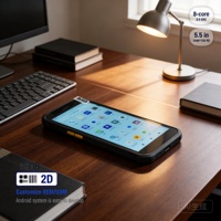 Lecteur de codes-barres portable GPS PDA Android avec scanner de codes QR et lecteur d'empreintes digitales