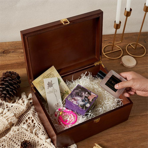 <span class=keywords><strong>Cajas</strong></span> <span class=keywords><strong>de</strong></span> Recuerdos <span class=keywords><strong>de</strong></span> <span class=keywords><strong>Madera</strong></span> Grabadas Más Grandes con Tapas con Bisagras, Marco <span class=keywords><strong>de</strong></span> Fotos, Color Personalizable, Logotipo, Caja <span class=keywords><strong>de</strong></span> Almacenamiento Decorativa Reutilizable - Product Image 4