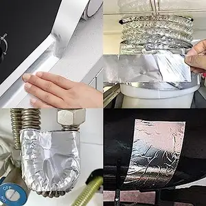 Silver High-Temperature Resistant Shading Self-Adhesive Super Waterproof Tape Jumbo Roll Aluminum Foil Tape