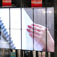 Affichage LED transparent HD pour publicité intérieure, écran LED transparent en maille, 3,9 mm-7,8 mm, mur vidéo DJ pour vitrine de magasin, centre commercial