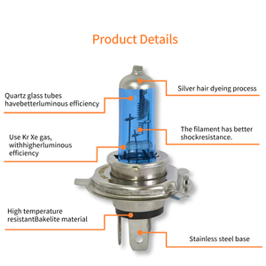 Lámpara halógena <span class=keywords><strong>de</strong></span> cristal <span class=keywords><strong>de</strong></span> cuarzo para coche H4 24V 75/70W bombilla súper blanca repuestos para automóviles iluminación LED - Product Image 2