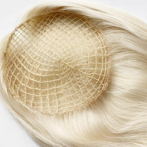 물고기 그물 토퍼 마이크로 라인 토퍼 여성용 통기성 가발 레이스 물고기 그물 헤어 피스 - Product Image 1