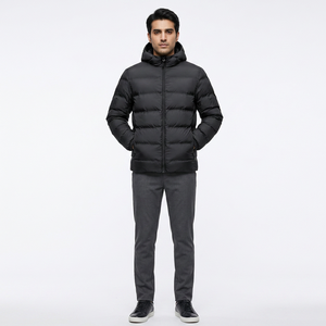 Nueva Chaqueta Acolchada de Lona para Hombre 2026, Chaqueta Cortavientos Personalizada con Diseño de Burbujas Brillantes y Logotipo Frontal, Ideal para Invierno - Product Image 1