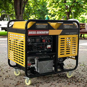 เครื่องกำเนิดไฟฟ้าดีเซลและเบนซินแบบเงียบ 220V 5kW/6.5kW/7500W โครงเปิด พร้อมระบบสตาร์ทอัตโนมัติและ ATS สำหรับใช้ในบ้าน - Product Image 1