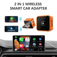 Adaptateur CarPlay sans fil OTA 2 en 1, dongle Android Auto, compatible avec 98% des voitures, BT 5.4, super mini, connexion automatique