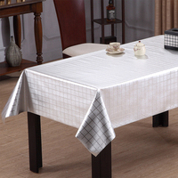 Nappe en PVC métallique gaufré or RNPT avec support tissé, imperméable et anti-taches pour table à manger