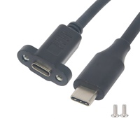 Kabel Data Pengisian Cepat USB 3.2 Gen 2 USB Type-C ke USB Type-C 4K 60Hz 20Gbps PD 60W