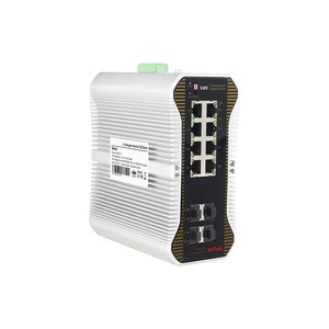 Switches industriels PoE L2+ gérés à 8 ports, 8 ports 10/100/1000/2500M + 4 ports SFP+ 1/10G pour caméras IP de vidéosurveillance - Product Image 4