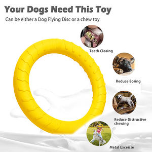 Entraînement en plein air flottant EVA chien disque volant jouets pour animaux de compagnie chien EVA disques volants anneau de formation pour animaux de compagnie formation interactive chien jouet à mâcher - Product Image 2