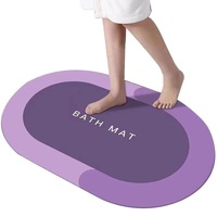 Tapis de sol en boue de diatomées, antidérapant, absorbant, séchage rapide, moderne, simple, pour salle de bain, tapis de porte, accessoires de décoration intérieure