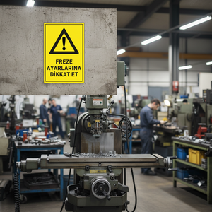 Panneau de sécurité Dekota 25x35 pour les paramètres de la fraiseuse, produit essentiel pour la protection sur le lieu de travail - Product Image 3