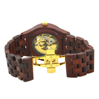 Bewell-Reloj de pulsera deportivo de madera para hombre, automático, mecánico, OEM, marca privada, logotipo personalizado