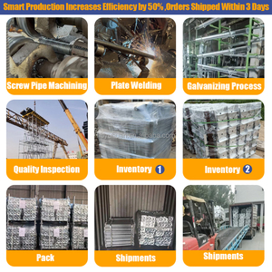 Phong cách công nghiệp mạ kẽm san lấp mặt bằng jack cơ sở cường độ cao Q235 giàn giáo Jack cơ sở trọng lượng cho các trang web xây dựng - Product Image 5