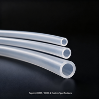 Tuyau péristaltique en silicone haute performance, qualité salle blanche ISO 10993, vulcanisé au platine, sur mesure pour le transfert de fluides pharmaceutiques