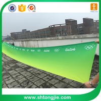 Drapeau en vinyle pour zone de supporters de football, résistant au vent, indéchirable, couleurs vives, impression claire, design personnalisé, taille personnalisée, installation facile