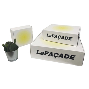 Wholesale Custom Flat Packed Premium Gift Packaging White Color Printing Eco Friendly Corrugated Paper Carton Box