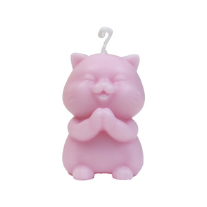 <span class=keywords><strong>Vela</strong></span> Aromática Artesanal de Cera de Soya con Forma de Gato, Decoración 3D de Dibujos Animados, Regalo para el Día de San Valentín, Pascua, Ramadán - Product Image 5
