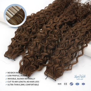 Extensions de cheveux naturels Juancheng Lanxun en gros, tissages Genius Wefts invisibles, cheveux indiens vierges Remy - Product Image 3