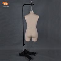 JUN MEI Halbkörper-Damenunterwäsche-Torso-Schaufensterpuppe Größe 75C Weiß aus Fiberglas mit Baumwollstoffen, steckbar, zum Aufhängen, stehende Pose