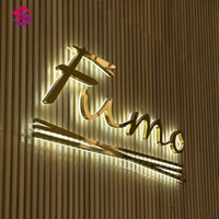 Strip LED 3D Penerangan Mini Signage Huruf Backlit Neon Lampu Elektronik Tanda Perusahaan Taksi Tempat Parkir Mobil Mal Rumah Sakit