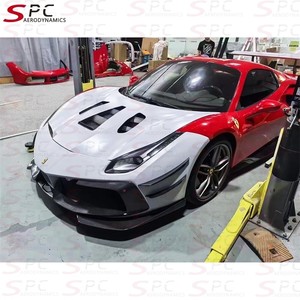 SPC <span class=keywords><strong>488</strong></span> <span class=keywords><strong>GT3</strong></span> Kit de cuerpo de fibra de carbono seco para <span class=keywords><strong>Ferrari</strong></span> <span class=keywords><strong>488</strong></span> GTB Prepreg Kit de alerón de viento de fibra de carbono para <span class=keywords><strong>Ferrari</strong></span> <span class=keywords><strong>488</strong></span> 2015-2019 <span class=keywords><strong>GT3</strong></span> - Product Image 3