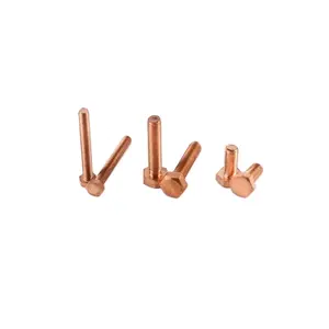 Red Copper Outer Hexagonal Bolt Red Copper Red Copper Conductive And Conductive Hexagonal Copper Screw