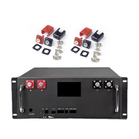 Kotak Baterai Kosong Tahan Benturan 4U untuk Sel Lithium 51.2V 100Ah, Housing Perakitan DIY, Opsional JK BMS untuk Array Penyimpanan Energi