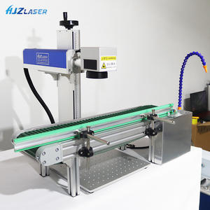 Machine de gravure de marquage <span class=keywords><strong>laser</strong></span> à position visuelle de stylo marqueur <span class=keywords><strong>laser</strong></span> à fibre 20W 30W avec bande transporteuse automatique - Product Image 3