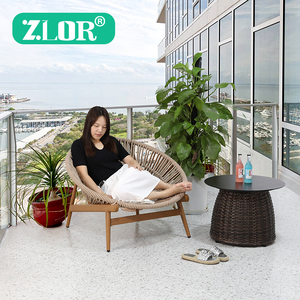 Canapés en rotin de jardin Meubles d'hôtel Meubles de salon Canapé moderne en bois massif Ensembles de canapés en teck Meubles en bois Utilisation à l'extérieur - Product Image 1