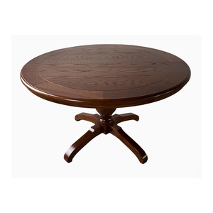 <strong>Stable</strong> Customized Furniture Villa Apartment Four Seater Modern Round Dining <strong>Table</strong> Set Solid Walnut Wood <strong>Table</strong> - Product Image 6