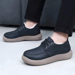 New High Quality Track Sneaker <strong>Men</strong> Elevator Black Microfiber Upper Lace-up Casual <strong>Shoes</strong> Branded Height Increasing EVA Mesh - Product Image 5