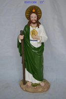 12 cm Personnalisable Résine Artisanat Statue de St Jude Catholique Maison Décoration Article