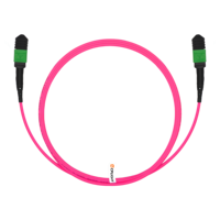 Cable Troncal Multimodo Elite OM4 MTP-16 (Hembra APC) a MTP-16 (Hembra APC), 12 Fibras, Tipo B, Plenum (OFNP), Magenta