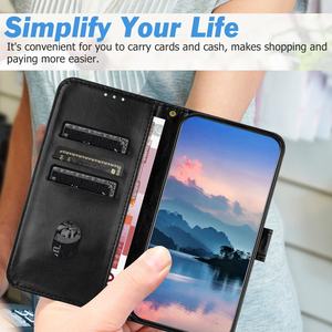 เคสหนังแบบฝาพับสำหรับ Oppo Realme C53 C31 C30 Reno 8 <span class=keywords><strong>Pro</strong></span> Plus <span class=keywords><strong>Find</strong></span> X6 <span class=keywords><strong>X5</strong></span> Lite 7 A17 A1 A98ฝา F23สายคล้องบัตร - Product Image 4