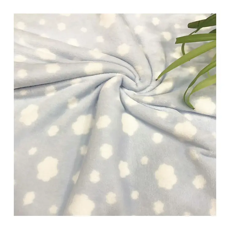 Baby Printing Double Sided Polyester Flannel Fleece Fabric For Blankets