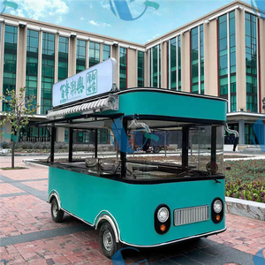 Chariot à hot-dogs électrique à quatre roues, <span class=keywords><strong>remorque</strong></span> alimentaire remorquable pour cuisine mobile, pour café, tacos, pizza, camion de crème glacée, restaurants - Product Image 3