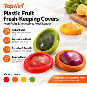 Boîte de rangement ronde pour cuisine, conteneur pour fruits et légumes, boîte de conservation hermétique, non toxique, anti-humidité, gadgets de cuisine - Product Image 1