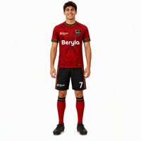 Uniforme de Fútbol Personalizado, Diseño de Águila, Marca Deportiva, Etiqueta Privada, Sublimación, Secado Rápido, Transpirable, 100% Poliéster, Unisex, Venta al Por Mayor