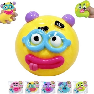 <b>Dog</b> Face Swap Squishy Toy Slow Rising TPR Soft Squeeze <b>Ball</b> With DIY Cartoon Expression for Kids Adults Stress Relief Play - Product Image 1