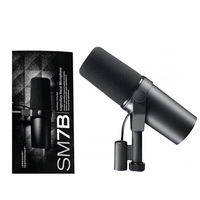 Microphone à condensateur USB cardioïde SM7B, réponse en fréquence réglable, réduction du bruit, portable, pour l'enregistrement, la diffusion de podcasts et les voix.