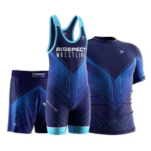 Conjunto de Lucha Premium Ultimate: Camiseta, Pantalones Cortos y Singlet, Ideal para Entrenamiento y Competiciones - Product Image 1