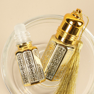 3ml 6ml 9ml <strong>12ml</strong> Gold <strong>Octagon</strong> Arabian Attar Oud Oil Perfume Roller <strong>Bottle</strong> Empty Octagonal Arabic Glass <strong>Roll</strong> <strong>on</strong> <strong>Bottles</strong> Sample - Product Image 2