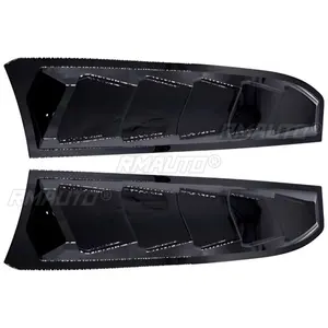 Kit carrosserie noir brillant style sport pour Honda Civic 10ème génération 2016-2020, couvre-volets latéraux arrière, accessoires de voiture - Product Image 5