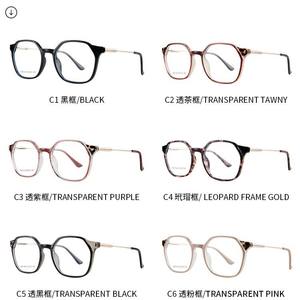 Monture de lunettes ronde TR87184 en TR90, monture intégrale, protection anti-lumière bleue, unisexe, verres AC - Product Image 5