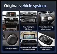Radio Mobil Android 15 Qualcomm Snapdragon 8 Core 12,3 inci untuk BMW Seri 2 F45 F46, Navigasi GPS, Pemutar Multimedia Nirkabel