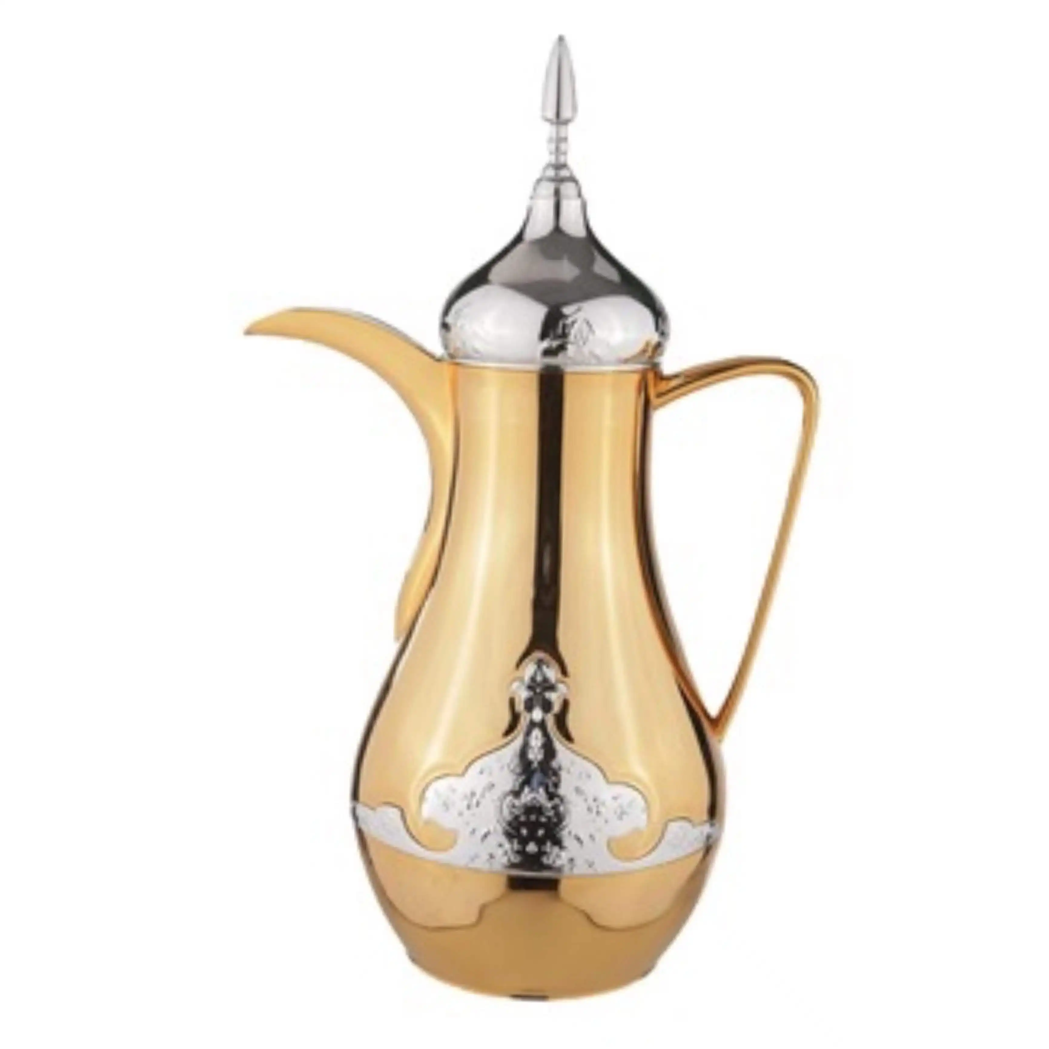 Pot Kopi Arab Mewah, Ketel Proses Electroplating Dekoratif Pot Isolasi 800Ml Pot Vakum