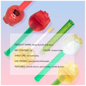 Fruit Lip Gloss Lovely Lip Balm & Lip Oil OEM Hidratante 2 en 1 Gel ABS Mujer Cliente Logo Aceptable Tamaño Regular - Product Image 5