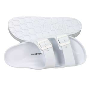 Valleverde Women's <b>Slides</b> White 37 Low Heel 2.5 Cm Comfort <b>Slip</b>-On Footwear - Product Image 6