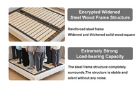 Luxuriöses Hochwertiges Modernes Design Weiches Bett Schnell Stoffbezug Massivholzrahmen Queen King Size Doppelbett mit Schwammfüllung